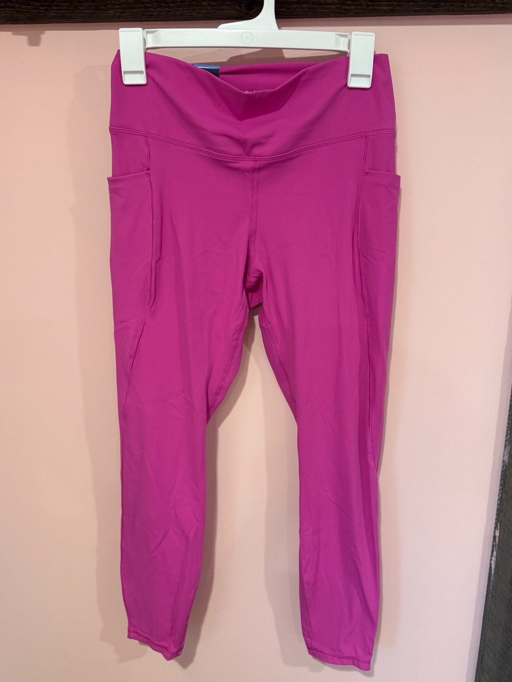 High-Rise Magenta Pocket Leggings